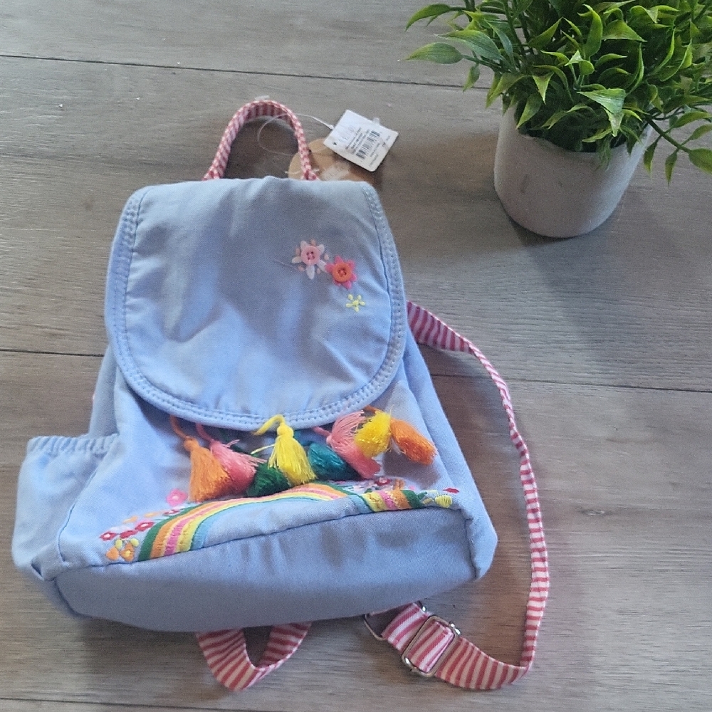 Mud Pie l Blue Bag l Child l Backpack l with Playful Design